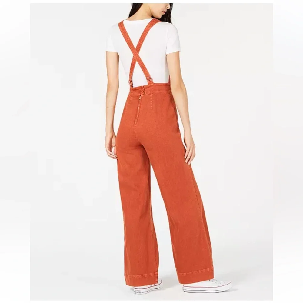 Dollhouse Women's Orange Jeans‎ Overalls
